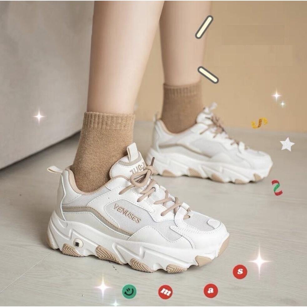 Giày thể thao snaeker nữ H08 Phản quang Xám Kiểu dáng Sport