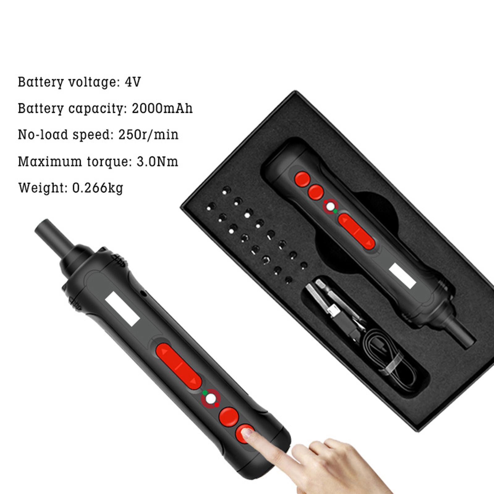 3.6V Electric Screwdriver with 19Pcs Screwdriver Bits for Home Repair Tools