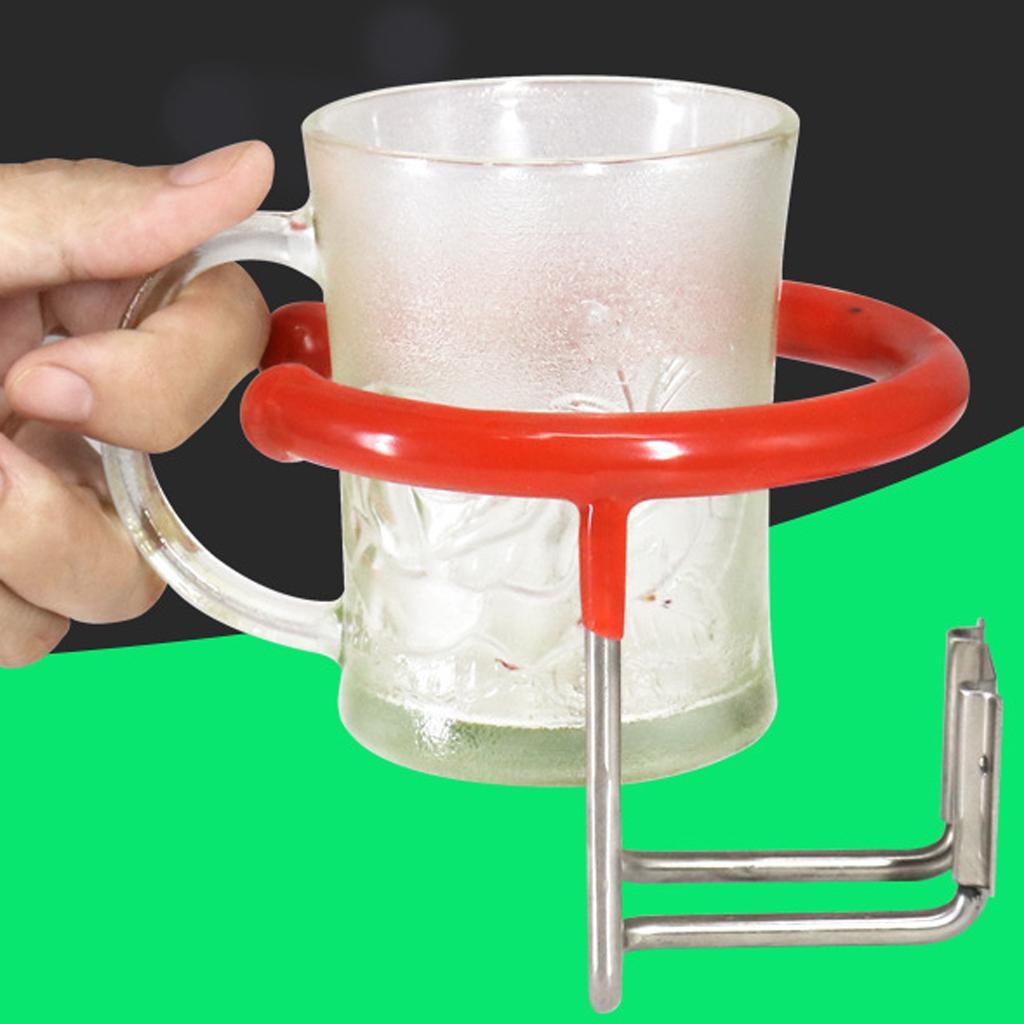 Stainless Steel Cup Holder Anticollision Marine Boat RV Mugs Cups Stand Rack