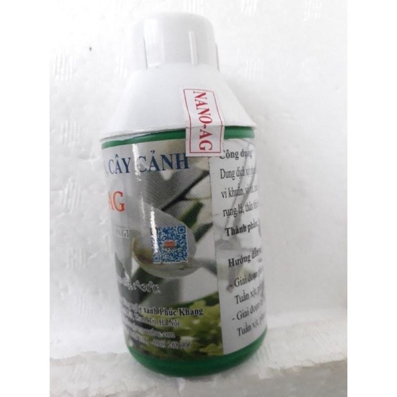 NANO Bạc chai 100ml phòng trừ nấm bệnh cho hoa cây cảnh
