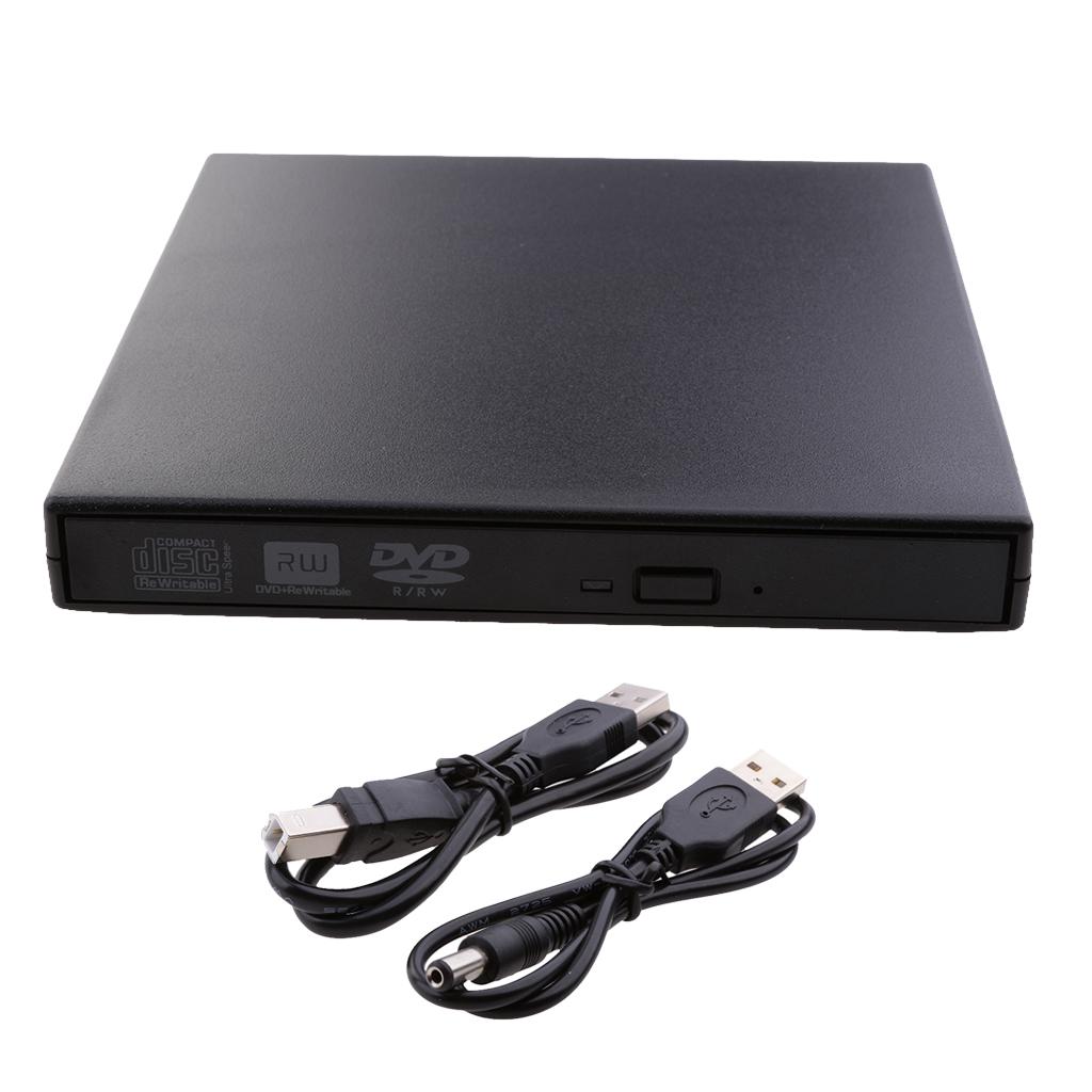 External USB 2.0 DVD RW CD Writer Drive Burner Reader Player For Laptop PC