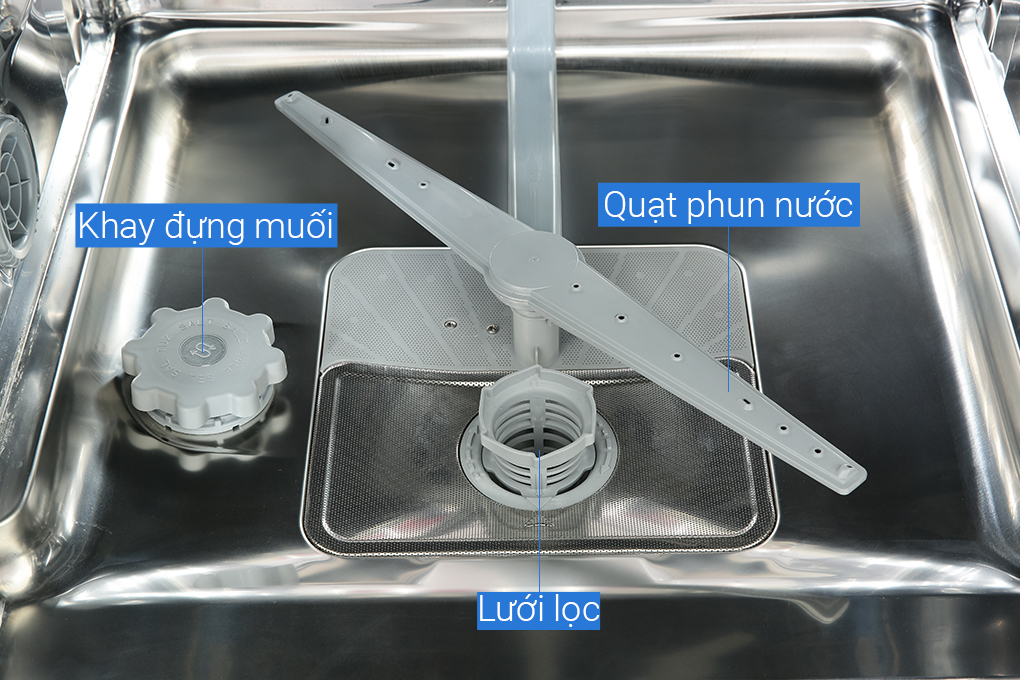 Máy rửa chén Hafele HDW-F60C/ 533.23.200 - Trọng tải rửa 15 bộ đồ ăn Châu Âu- Sản xuất Thổ Nhĩ Kỳ - Rửa nửa tải - Hàng chính hãng