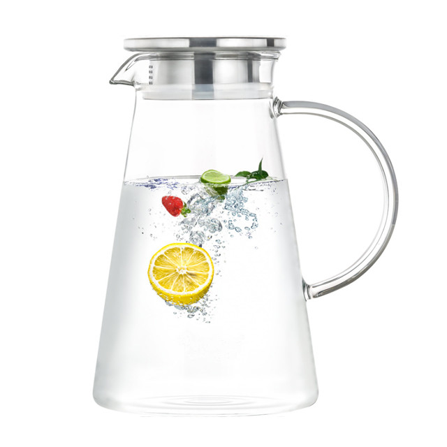 Bình nước thủy tinh nắp inox cao cấp LS12 dung tích 1500ml