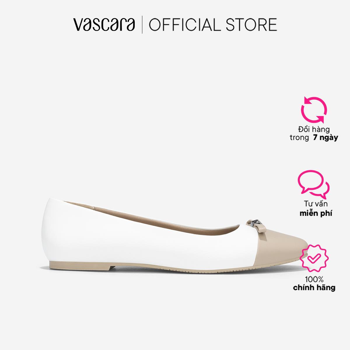 Vascara Giày Búp Bê Đính Nơ Trang Trí - GBB 0436