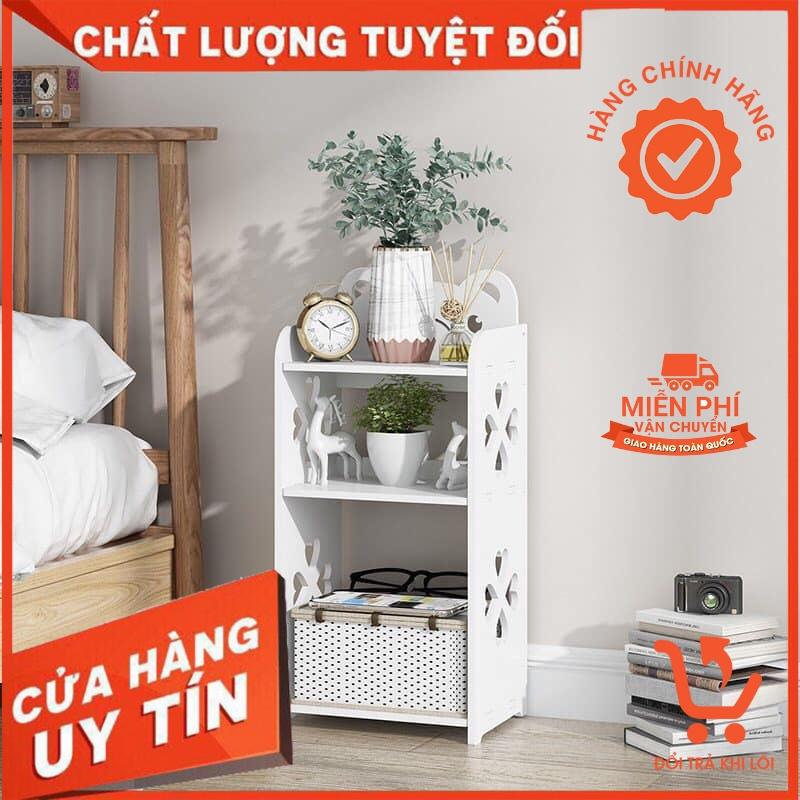 Kệ sách, Tủ Sách Trang Trí Đa Năng Hình Gấu Phong Cách Hàn Quốc, Chất Liệu Gỗ Nhựa PVC kháng nước, tháo lắp dễ dàng