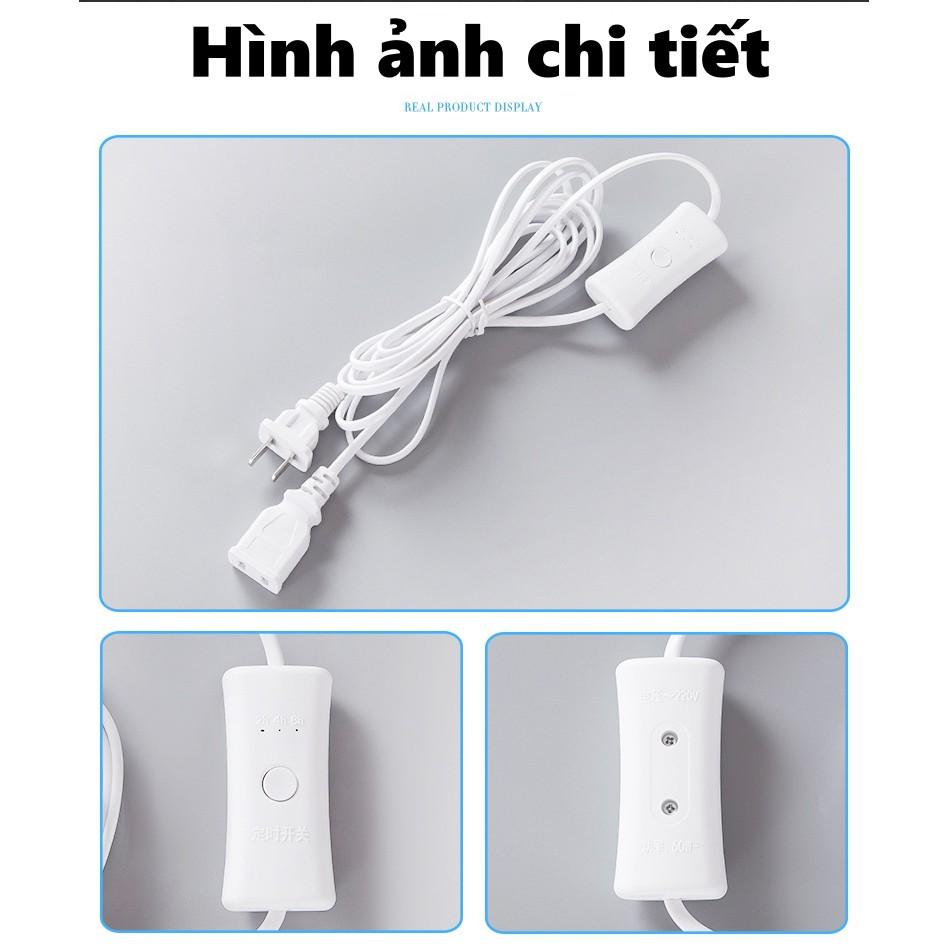 Dây cắm nguồn hẹn giờ đèn đốt nến thơm - Hẹn giờ 2,4,6,8,12H, có điều khiển từ xa tiện dụng