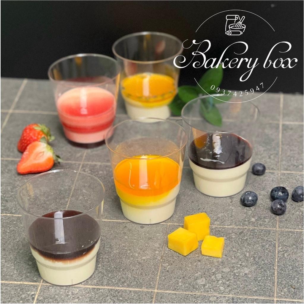 100 Ly Hàng Không Đựng Bánh Lạnh - Tiramisu - Mousse - Panna Cotta - Có Nắp Bằng Xinh Xắn