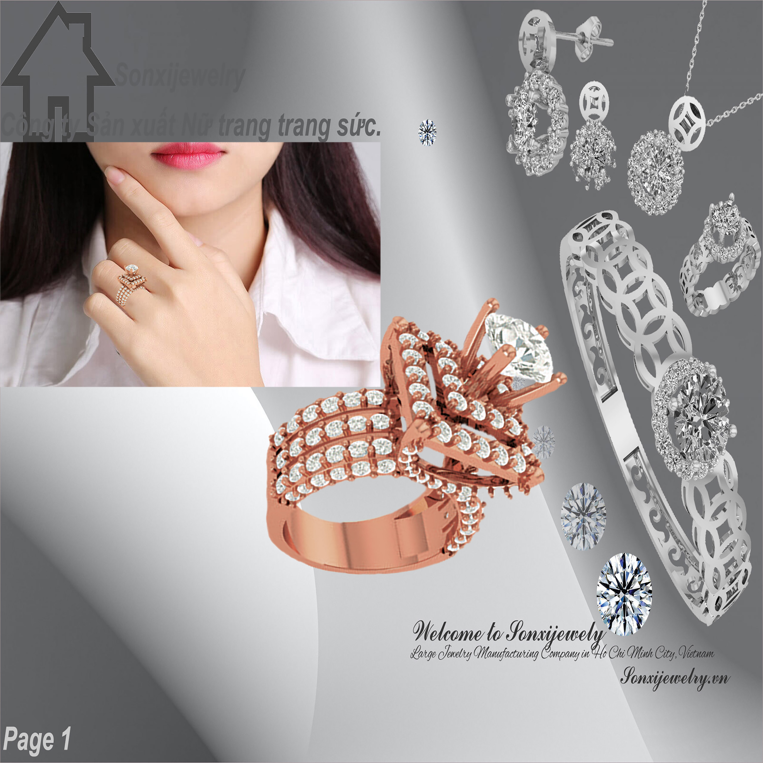 NHẪN NỮ THỜI TRANG MẪU ĐẸP 301