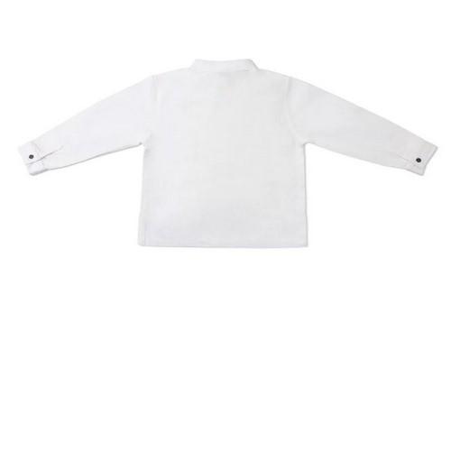 Áo sơ mi tay dài túi đắp bụng