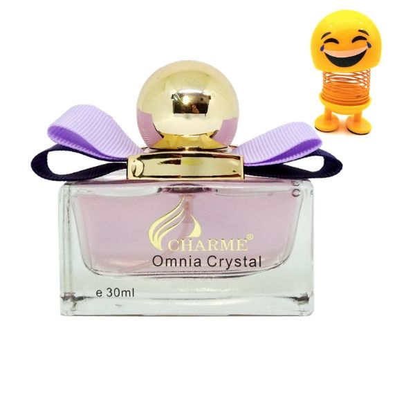 Nước hoa Nữ Charme Omnia Crystal 30ml - Tặng Kèm Thú Nhún Mặt Cười Siêu Dễ Thương