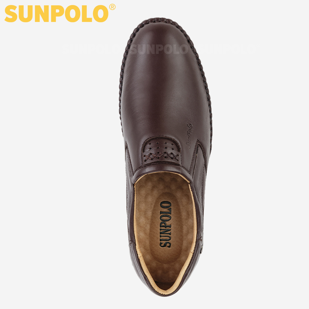 Giày Nam, Giày Mọi Da Bò Cao Cấp SUNPOLO LSU027