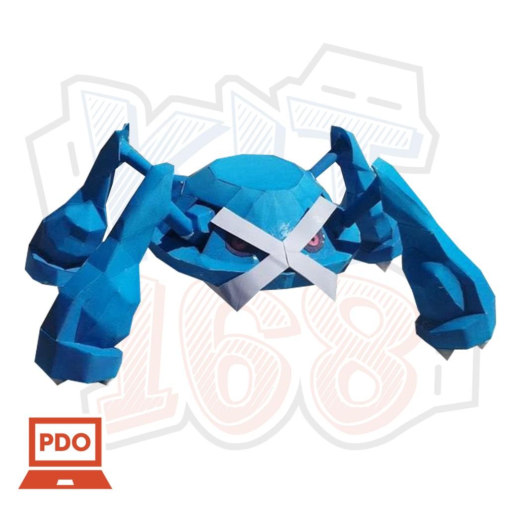 Mô hình giấy Pokemon Metagross - In mực thường - Giấy ford A3 180gsm