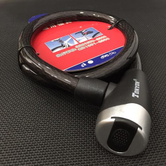 Khóa xe đạp Tonyon TY 4529 dây cáp dài 0.8m x 15mm có 2 chìa - MSOFT