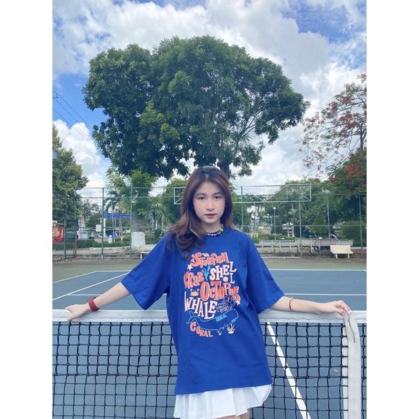 Áo thun tay lỡ- OCEAN BLUE Tee