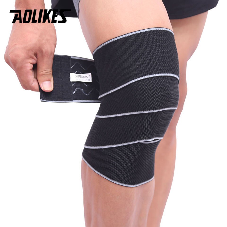 Bộ 2 băng quấn đầu gối thể thao AOLIKES A-1517 Sport knee support