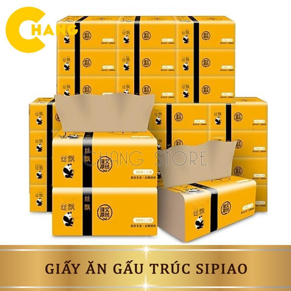 Giấy ăn gấu trúc thùng 30 gói 3 lớp siêu dai