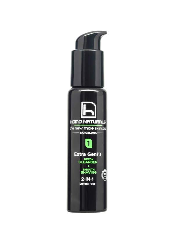 Sữa rửa mặt + kem cạo râu 2 trong 1 hữu cơ dành cho nam Homo Naturals 70ml