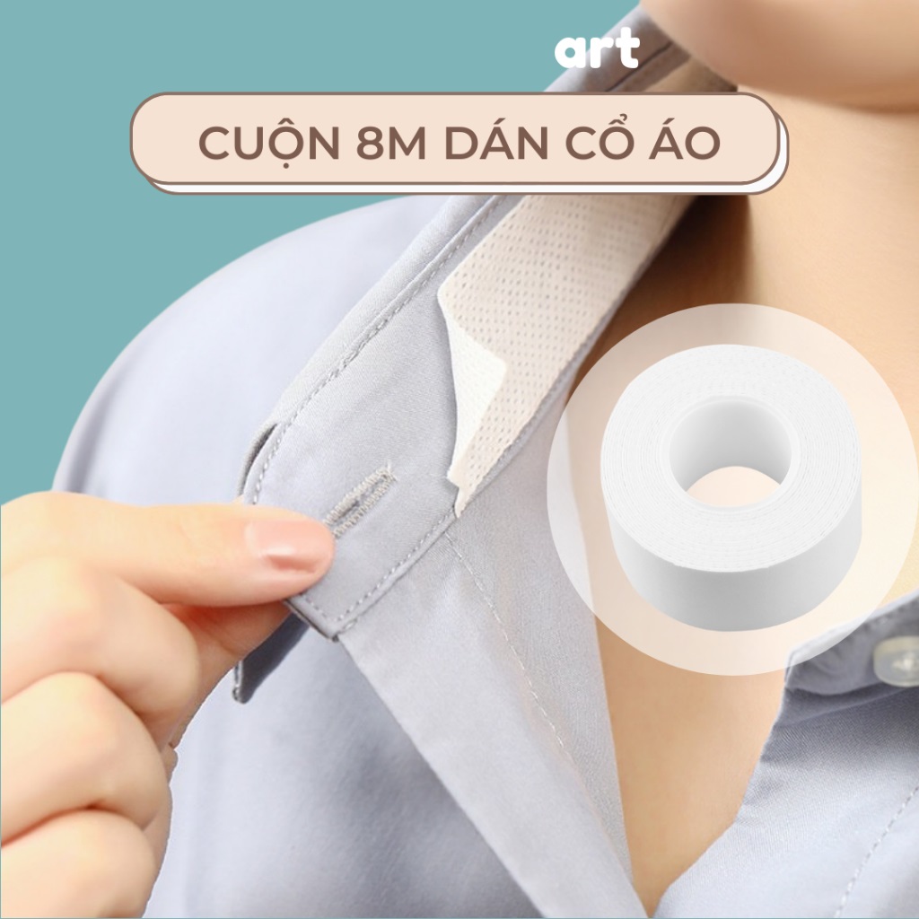 Cuộn Dán Bảo Vệ Cổ Áo Sơ Mi Chống Mồ Hôi và Chống Bụi Bẩn Tiện Dụng