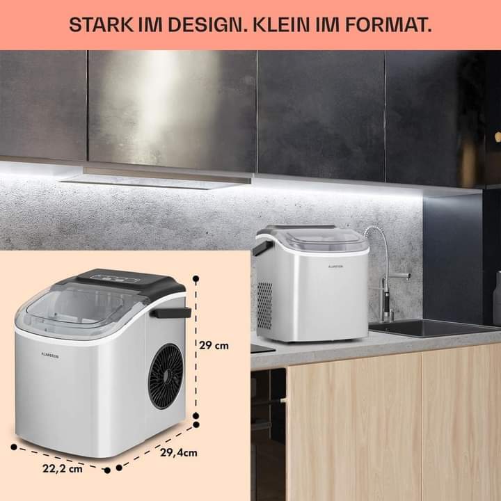 Máy làm đá Klarstein Profi Eismaschine màu inox Hàng chính hãng