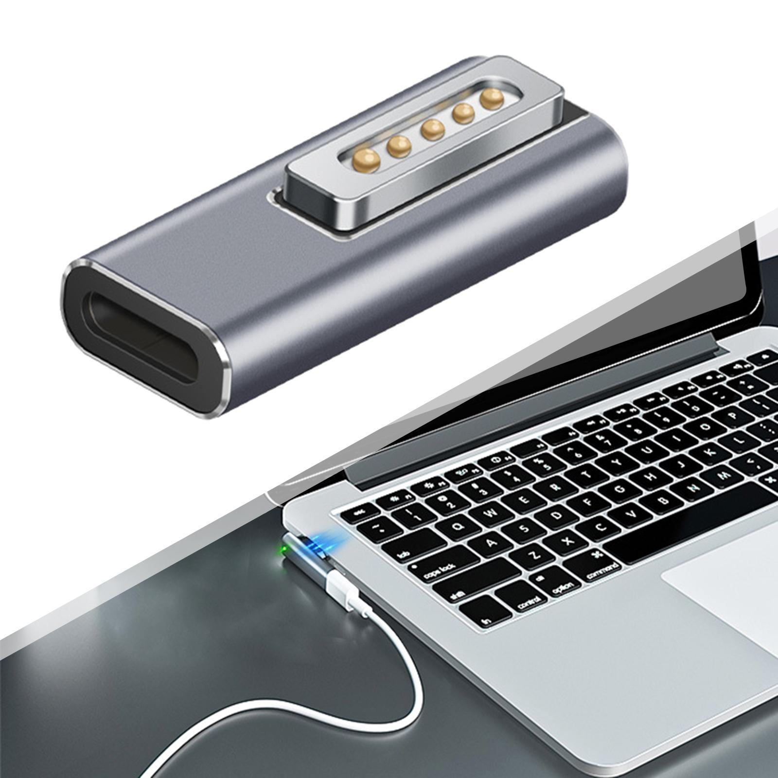 PD Quick Charge Adapter Replacement for MacBook's's's Pro Air PD 100W T-Head Magnetic Magsaf2 Connector USB C Adapter Charger Connector Support
