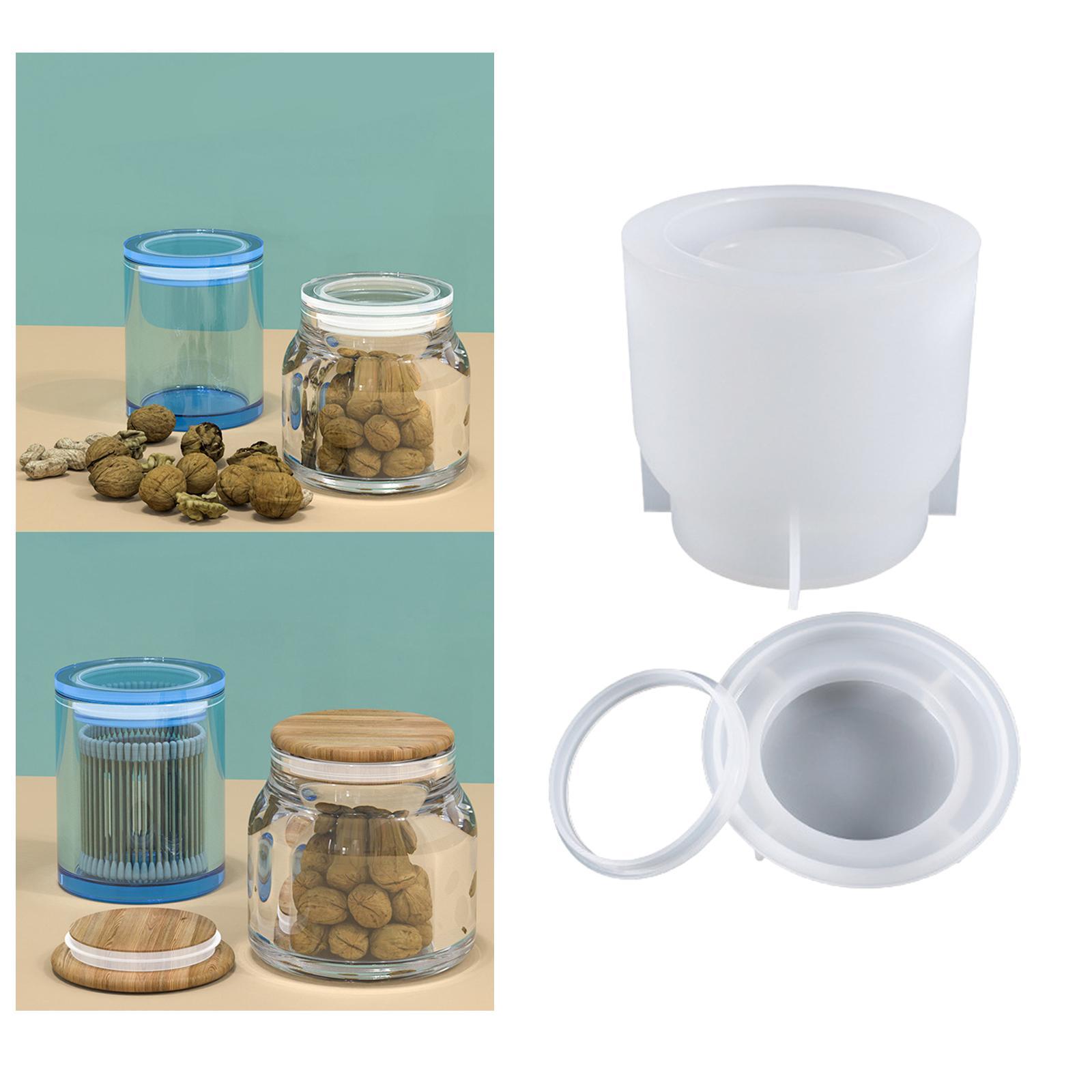 Storage Sealed Bottle Mold for Making Jewelry Storage Mould Flower Pot Soap Candle Holder