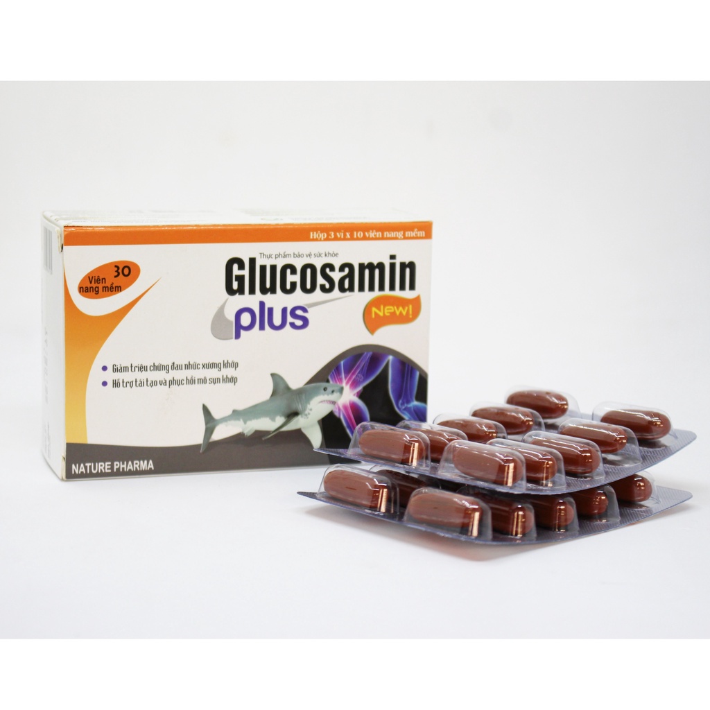 Viên Xương Khớp Glucosamin Plus Hỗ Trợ Tăng Tiết Dịch Khớp, Tái Tạo, Phục Hồi Mô Sụn - Greenmec