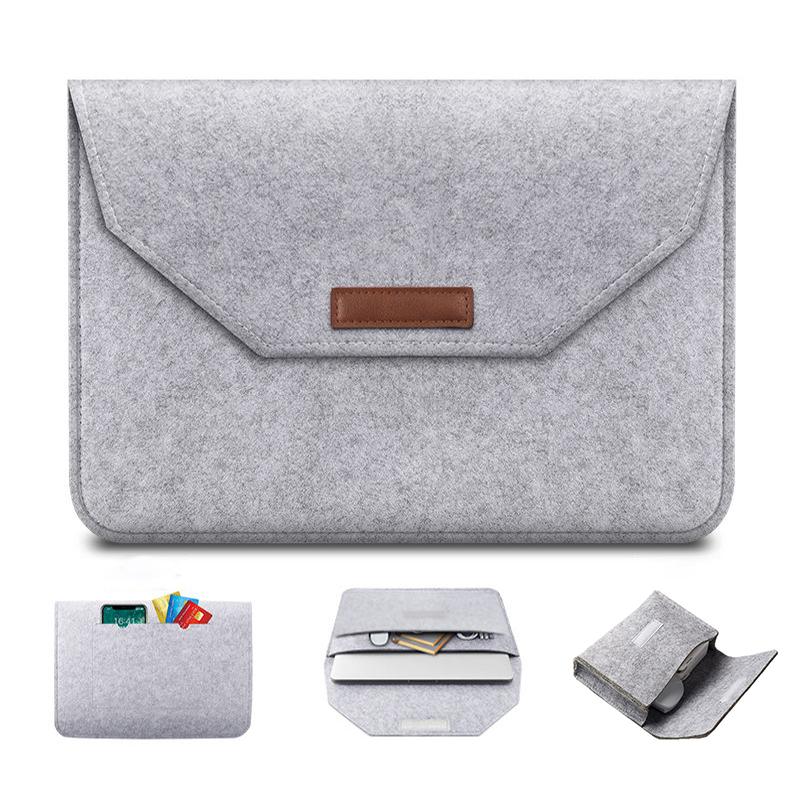 Laptop Cảm Thấy Tay Túi Cho Apple Macbook Air Pro Retina 11 12 13 13.3 15 15.4 15.6 16 Inch Cho mạc M1 Chip Air Pro 13 13.3 Ốp Lưng