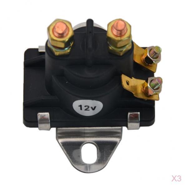 3x Trim Relay Solenoid Switch for  12V 4 Terminal 89-94318