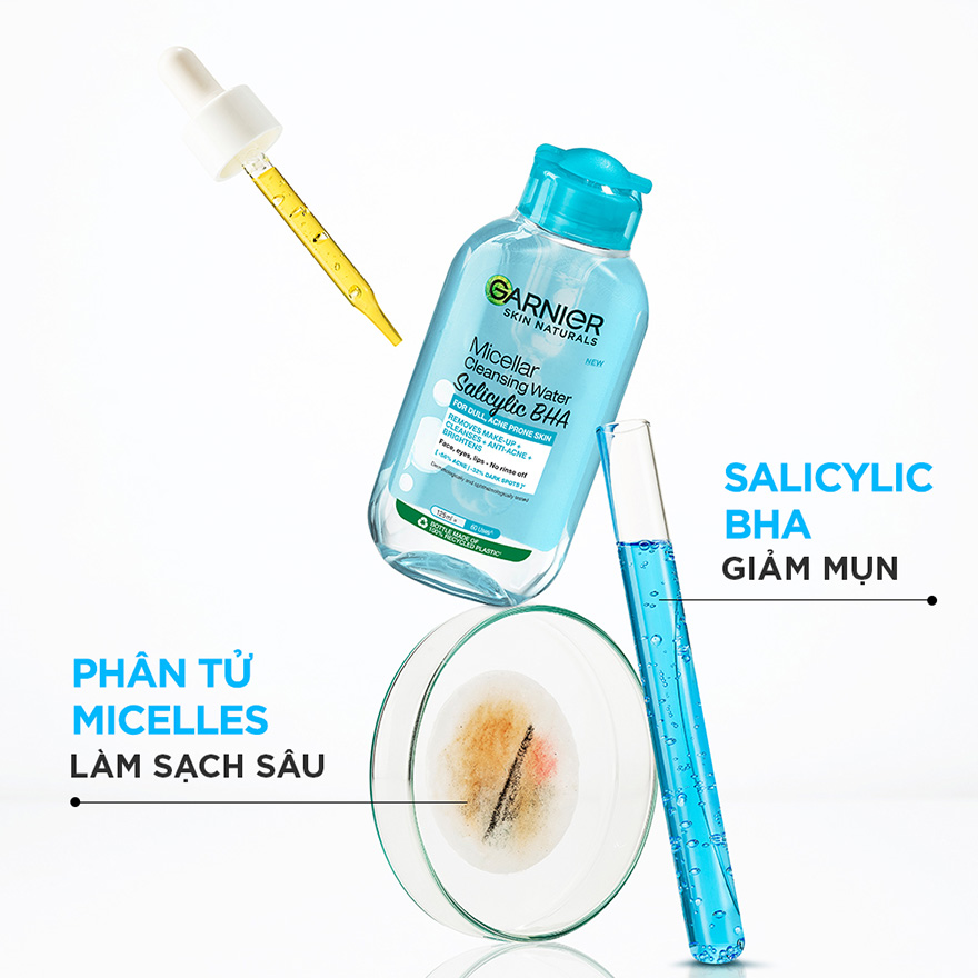 Nước Tẩy Trang Garnier Micellar Cleansing Water Salicylic BHA 400ml