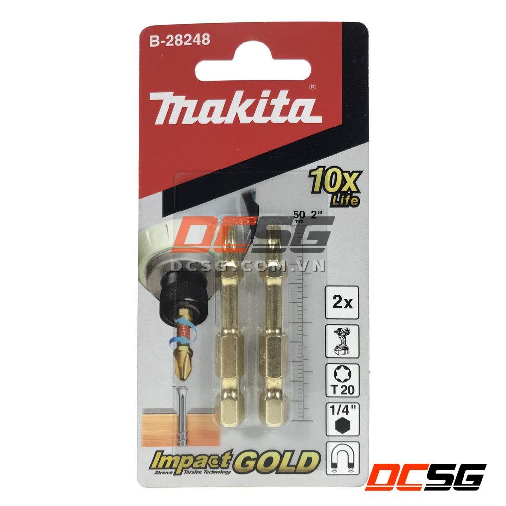 Mũi vít hoa thị Torsion Impact Gold Makita (không có lỗ) | DCSG