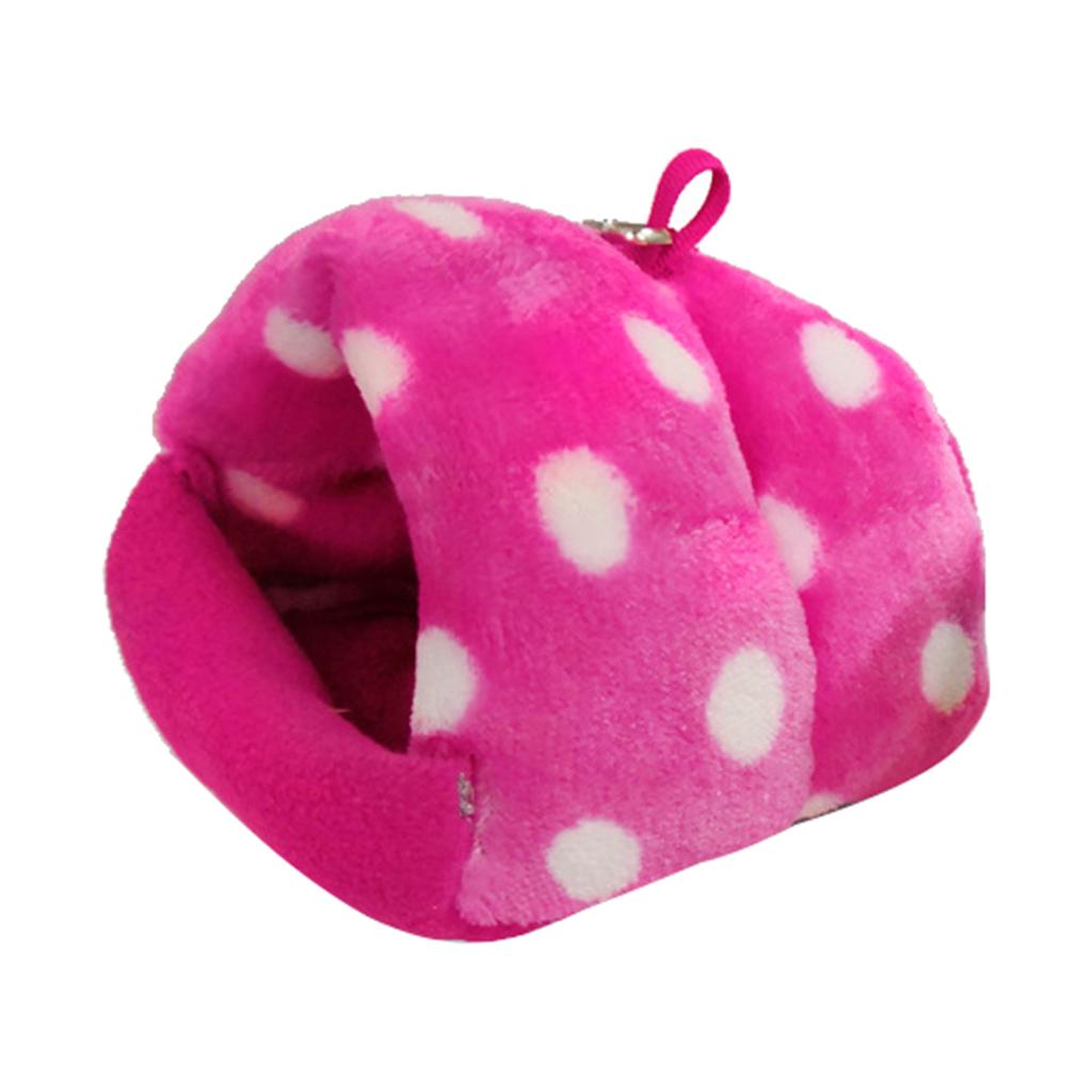 Hamster Plush Hammock Hanging Swing Bed Cave Pink