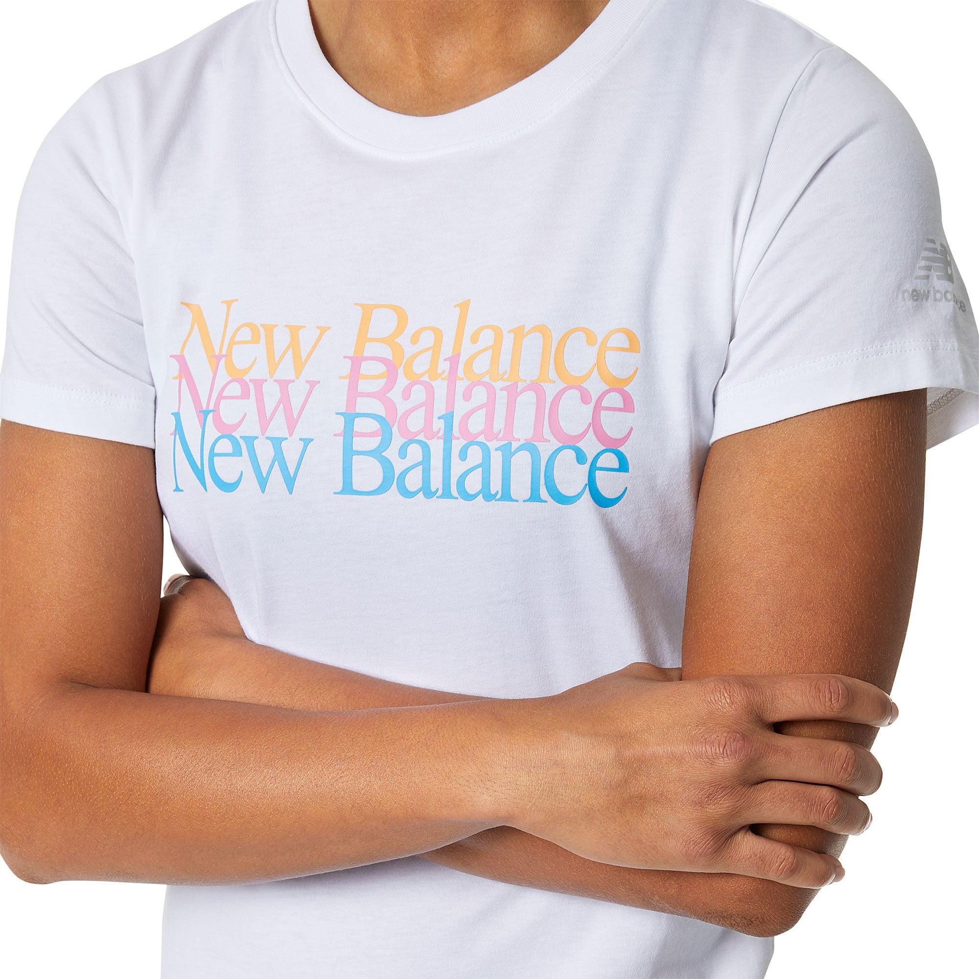 Áo thun thời trang nữ New Balance Essentials Celebrate - AWT21507WT (form châu á)
