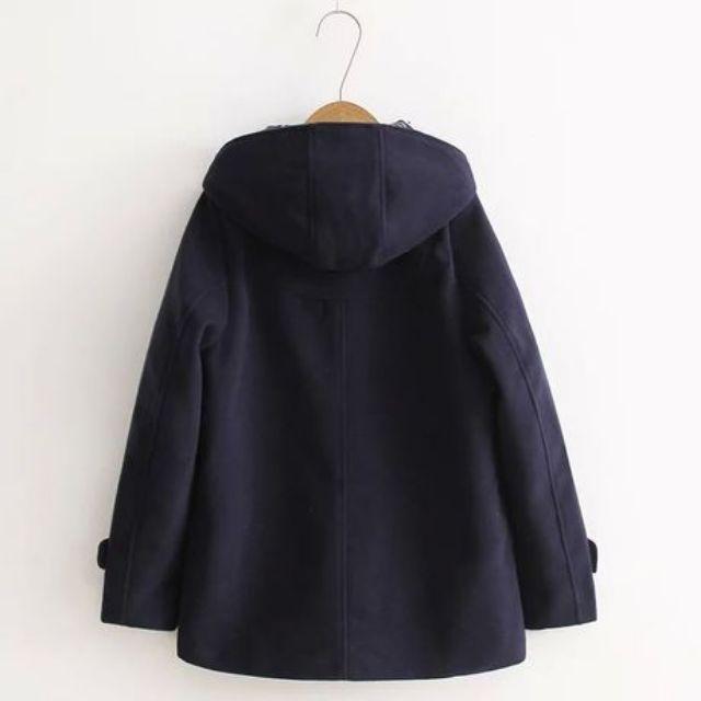 Áo khoác bông dày khuy sừng ulzzang