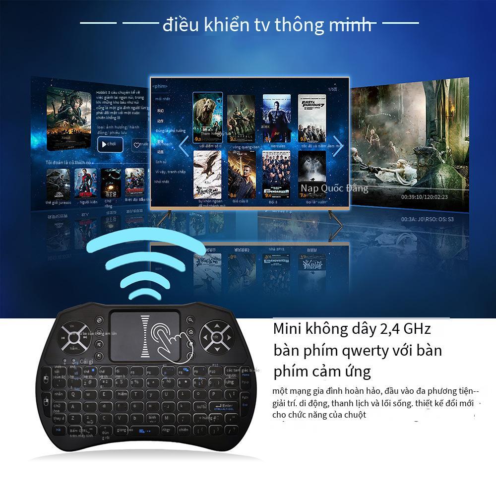 Phong cách mới nhất A81 bàn phím có đèn nền Chuột không dây 2.4G điều khiển từ xa thông minh bàn phím mini bàn phím mini