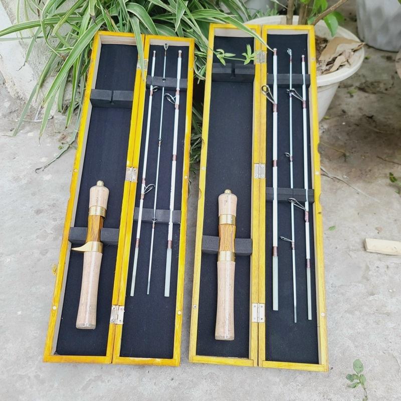 cần X UL TEUCER - 4 khúc - dài 1m4 có máy ngang và máy đứng AnhNamFishing - Cần ngang