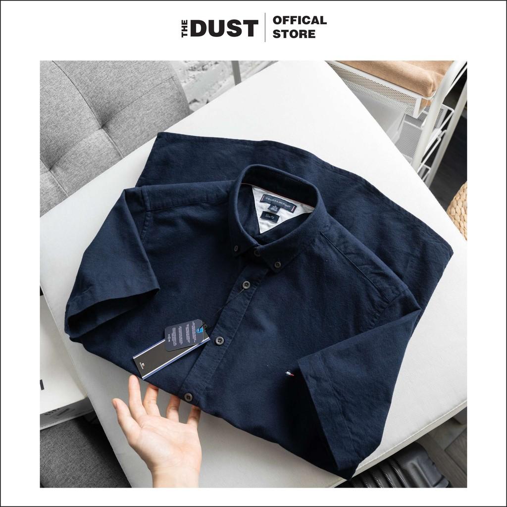 Áo sơ mi nam ngắn tay basic TMY công sở - form Slim fit - Chất vải oxford cao cấp thấm hút mồ hôi - THE DUST