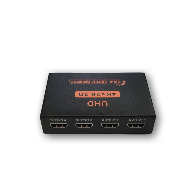 Bộ chia cổng HDMI từ 1 ra 4 HDTV Splitter hỗ trợ 2K/4K/3D (Đen)