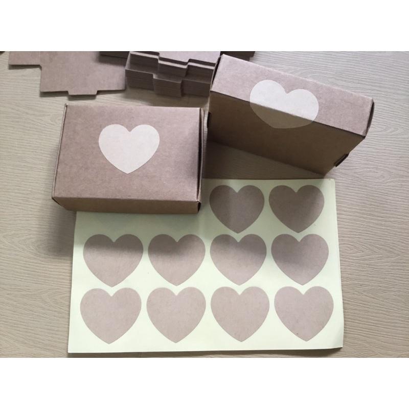 Hộp giấy màu nâu  đựng sản phẩm Handmade