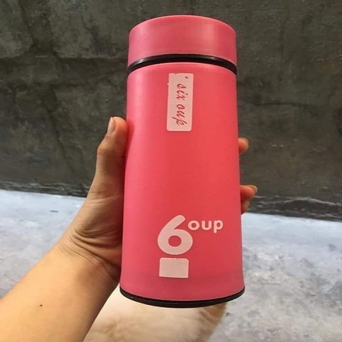 Combo 3 bình giữ nhiệt thủy tinh bọc silicon 6up