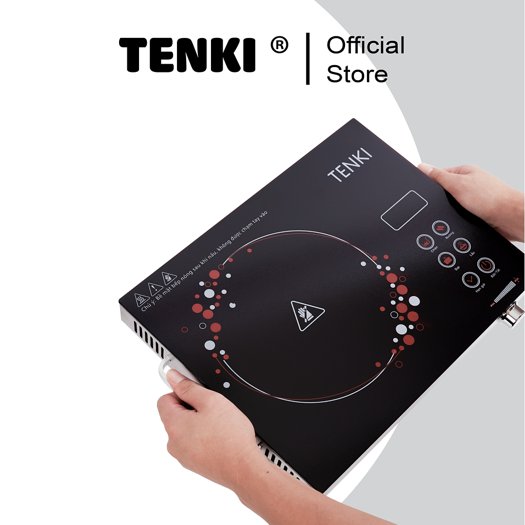 Bếp Hồng Ngoại Cảm Ứng TENKI TI8008 Sử Dụng Được Tất Cả Các Loại Nồi Mặt Kính Ceramic Siêu Bền - Hàng chính hãng