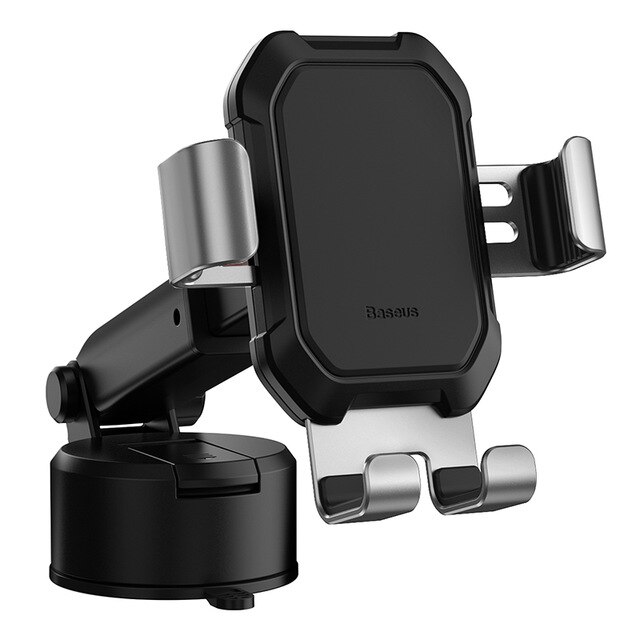 Giá đỡ điện thoại hiệu Baseus Tank cho xe hơi ô tô đế hút chân không đóng mở tự động thiết kế chắc chắn - Hàng nhập khẩu
