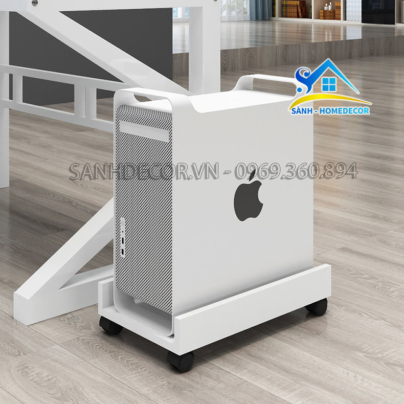 Kệ để CPU có bánh xe KCPU.01gỗ MFC/MDF dày 17mm bề mặt phủ Melamine - kệ CPU case máy tính máy in chịu lực