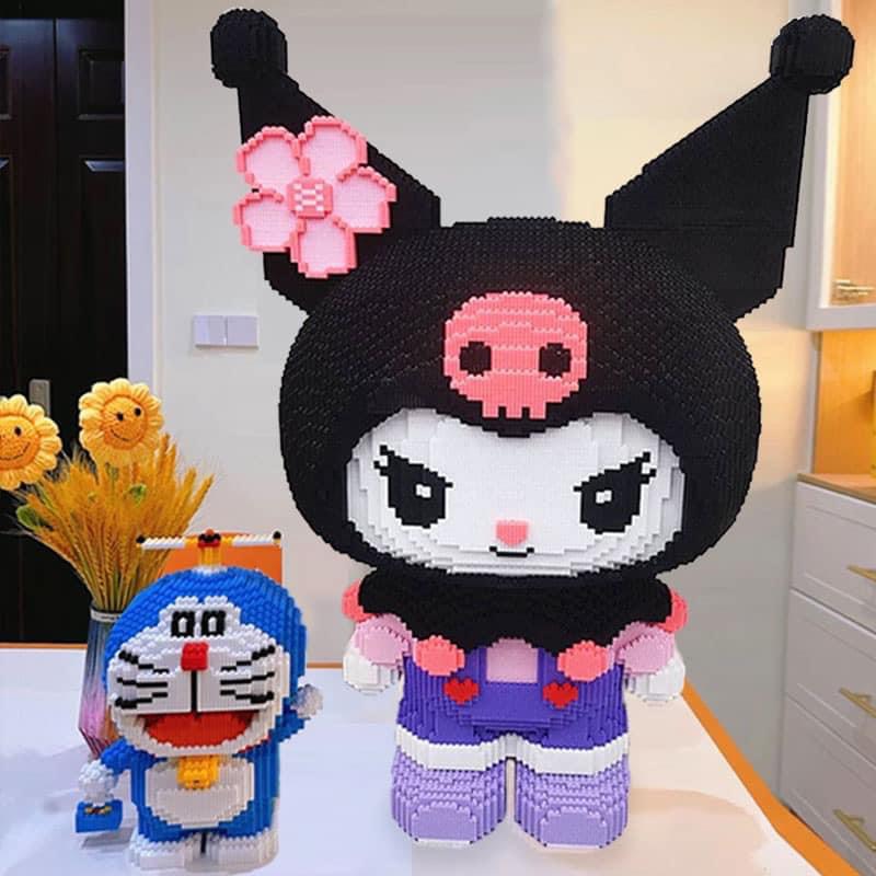 Đồ chơi lắp ráp mô hình Kuromi và Melody 55cm Tặng Búa