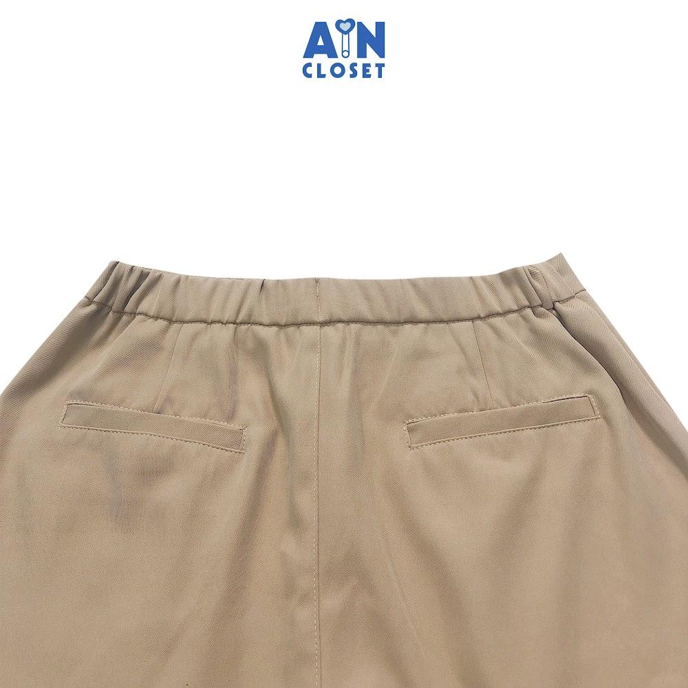 Quần đùi mẹ Nâu cà phê chéo Hàn - AICDMEVKF3HT - AIN Closet