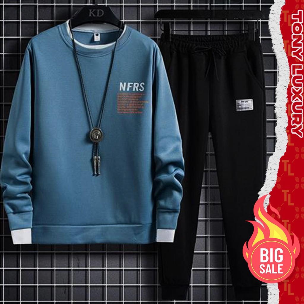 Bộ Nỉ Bông Nam Hàn Quốc Siêu Ấm , Không Bai Xù, Không Phai Màu CÓ BIG SIZE