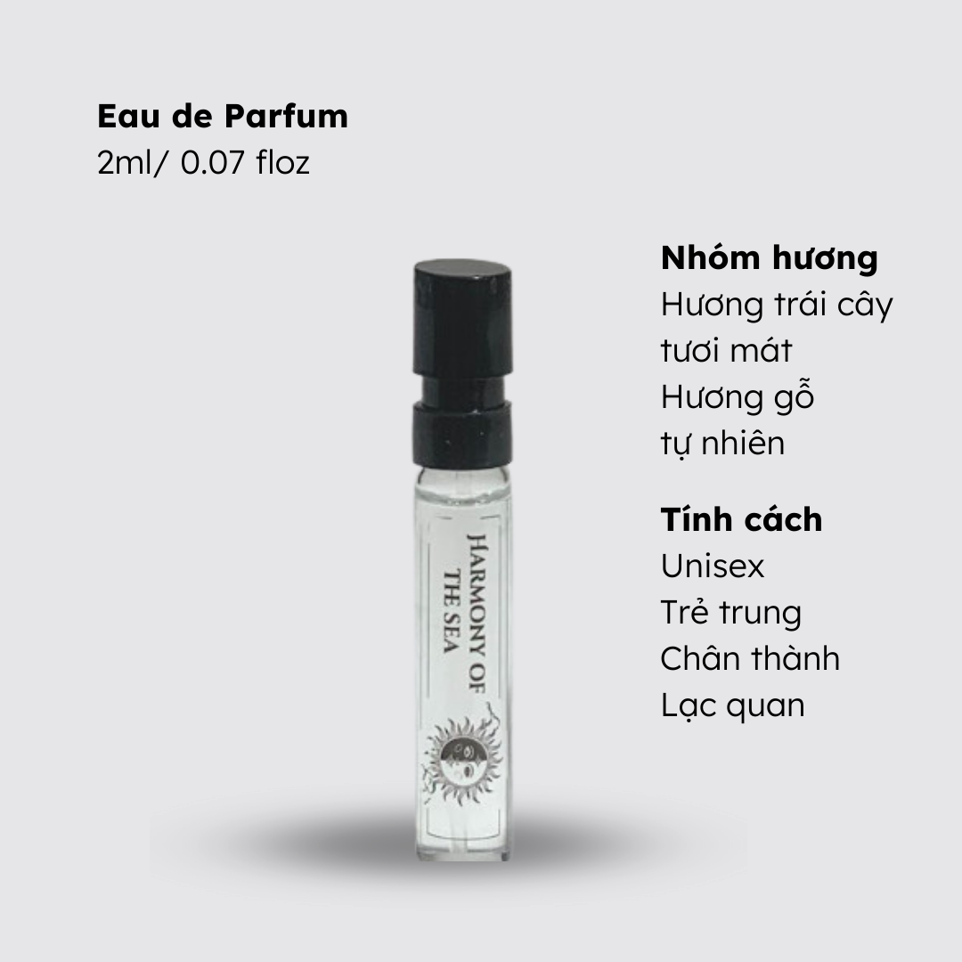 Nước hoa nam nữ Morra No.24 (Harmony Of The Sea) 2ml nguyên liệu nhập Pháp hương thảo mộc tươi mát trẻ trung, lạc quan lưu hương lâu