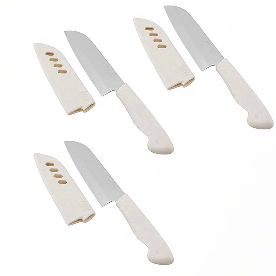 Bộ 3 dao gọt, thái thực phẩm mang đi du lịch, pinic tiện dụng - Hàng Nội Địa Nhật
