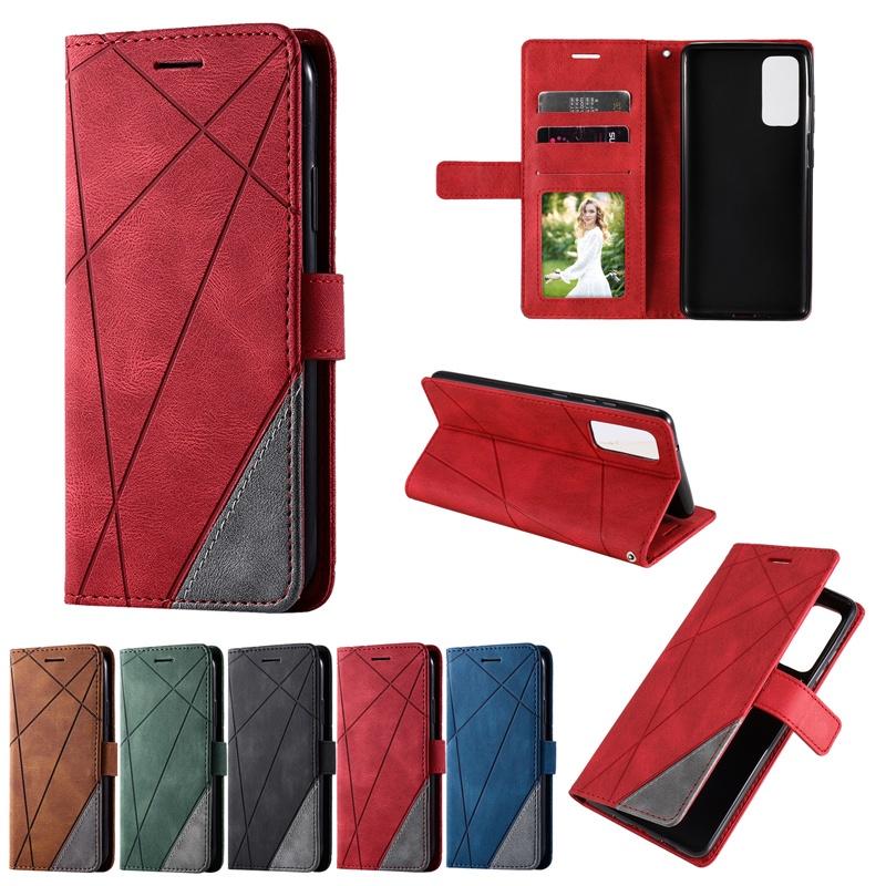 Ốp điện thoại da gập nam châm thời trang dành cho Samsung Galaxy S9+ S8+ Note10+ Note10 Lite Note20 Ultra