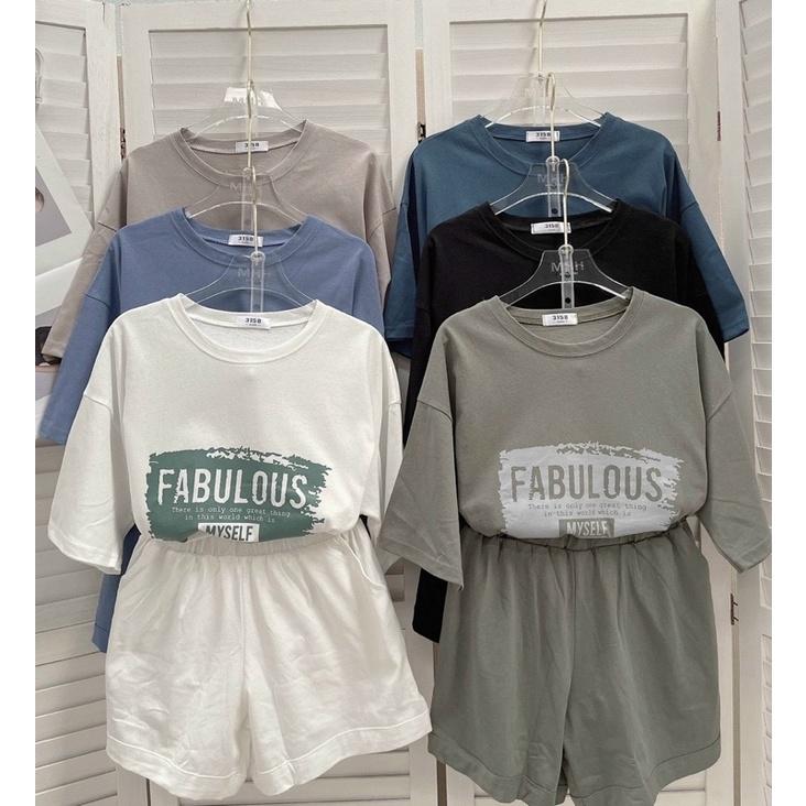 SET ÁO THUN KÈM QUẦN SHORT