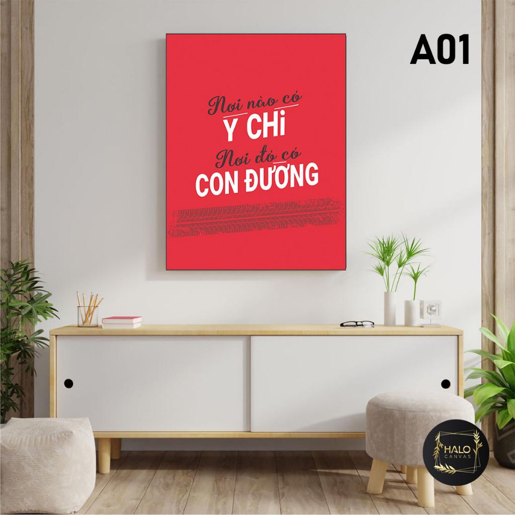 Tranh tạo động lực canvas trang trí văn phòng nhiều mẫu đa dạng và có khung composite chống mối mọt siêu bền- Halo Decor